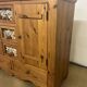 Commode en pin massif vintage