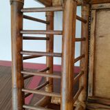 Large vintage serving tray, rattan and wicker - Indonesia - 1950s/1960s