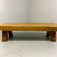 Brutalist sturdy hardwood coffee table 1960’s