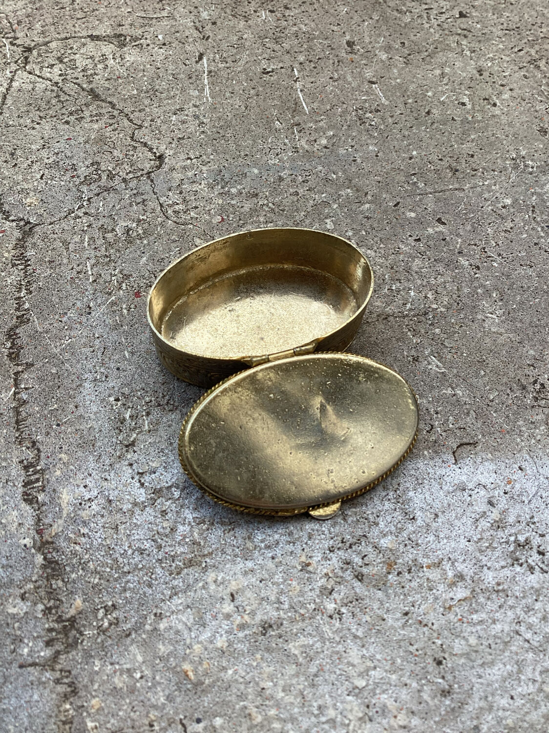 Old metal and stone pillbox