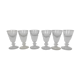 Set of 6 glasses thick ass bar bistro antique vintage