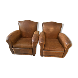 2 fauteuils club vintage