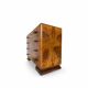 Walnut burl commode, Italian Art Deco, 1940s.
