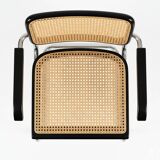 Cesca B64 black armchair Bauhaus Marcel Breuer, Italy