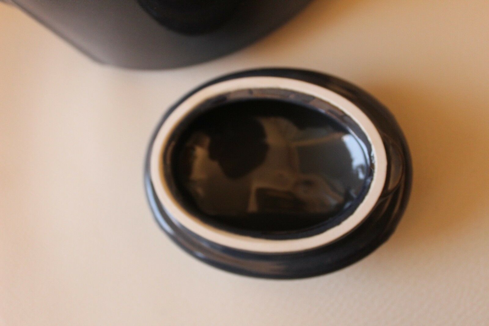 Vintage teapot design Thomas Germany oil grey color