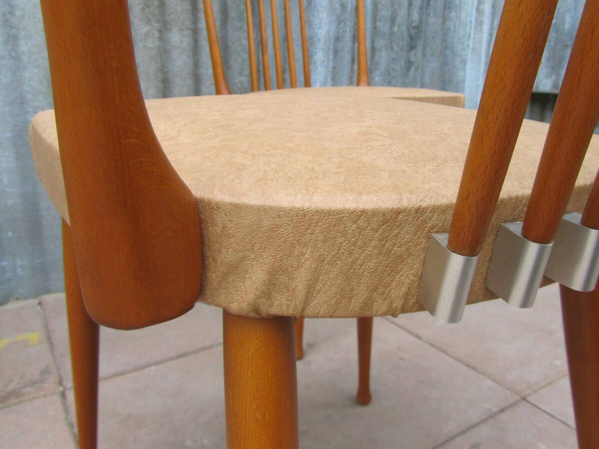 Mid-Century Dutch Organic Design Chairs from Stevens, 1950s, Set of 3
