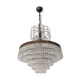 Chandelier cascading crystal and bronze tassels