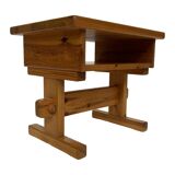 Vintage bedside table side table pinewood 70's design