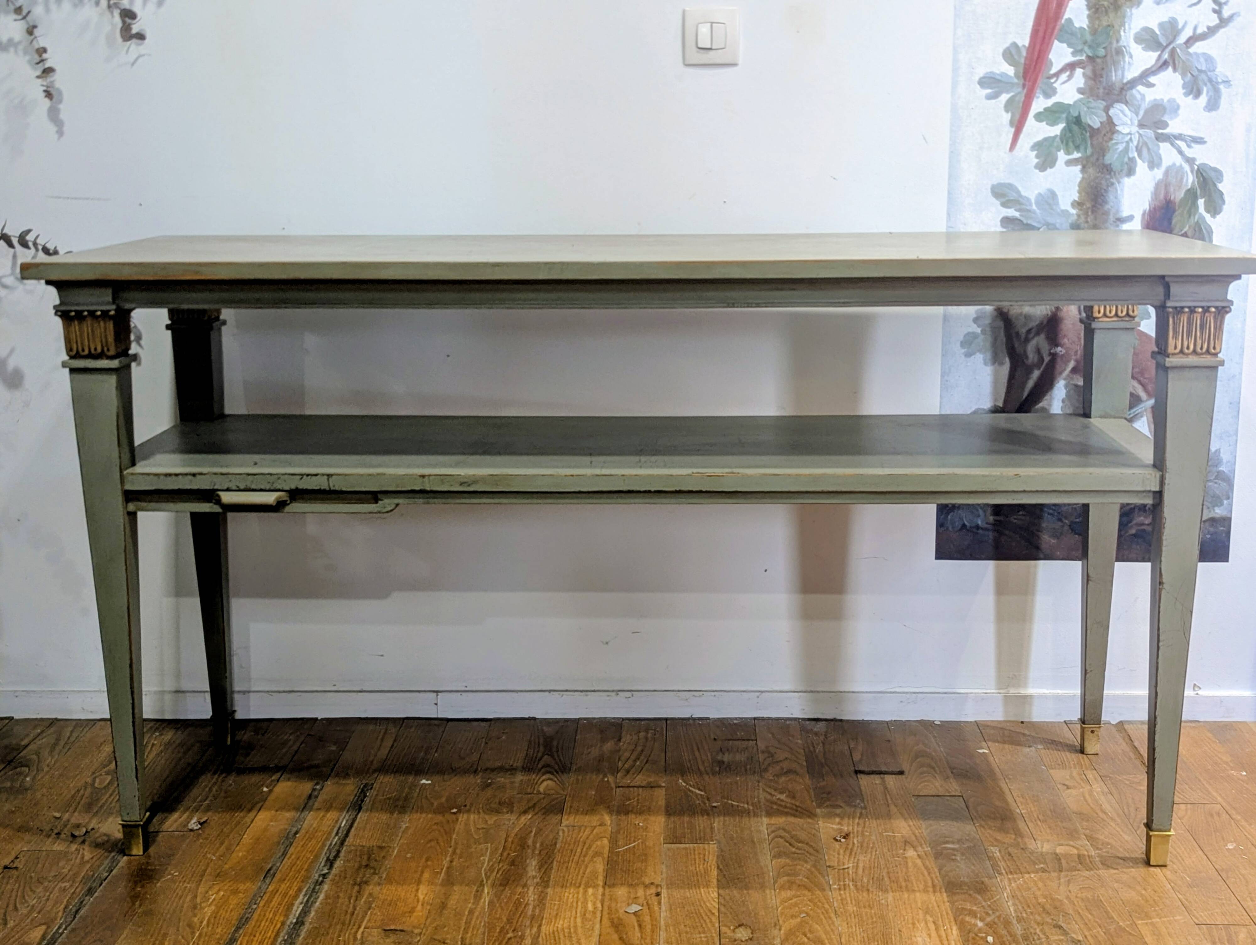 Console directoire patinée