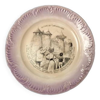 Carcassonne Digoin & Sarreguemines Plate