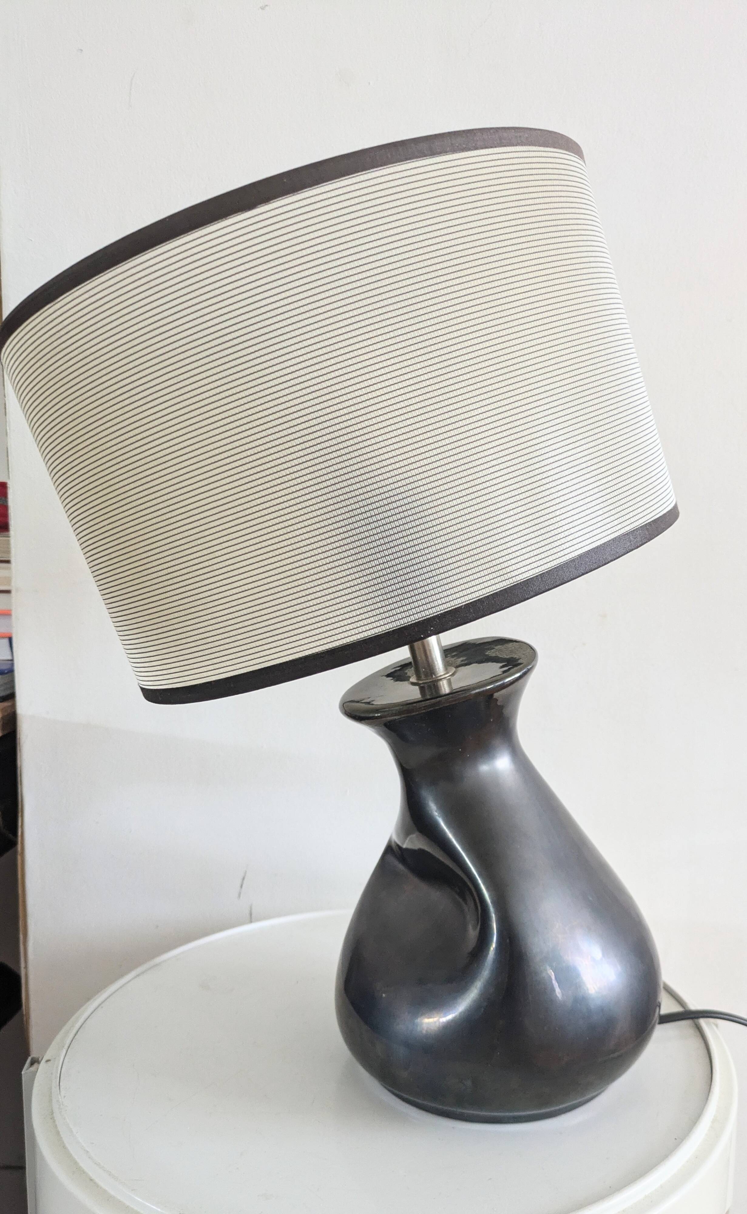 Vintage free form ceramic lamp