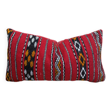 Moroccan pillowcase, Berber cushion cover, woven pillowcase