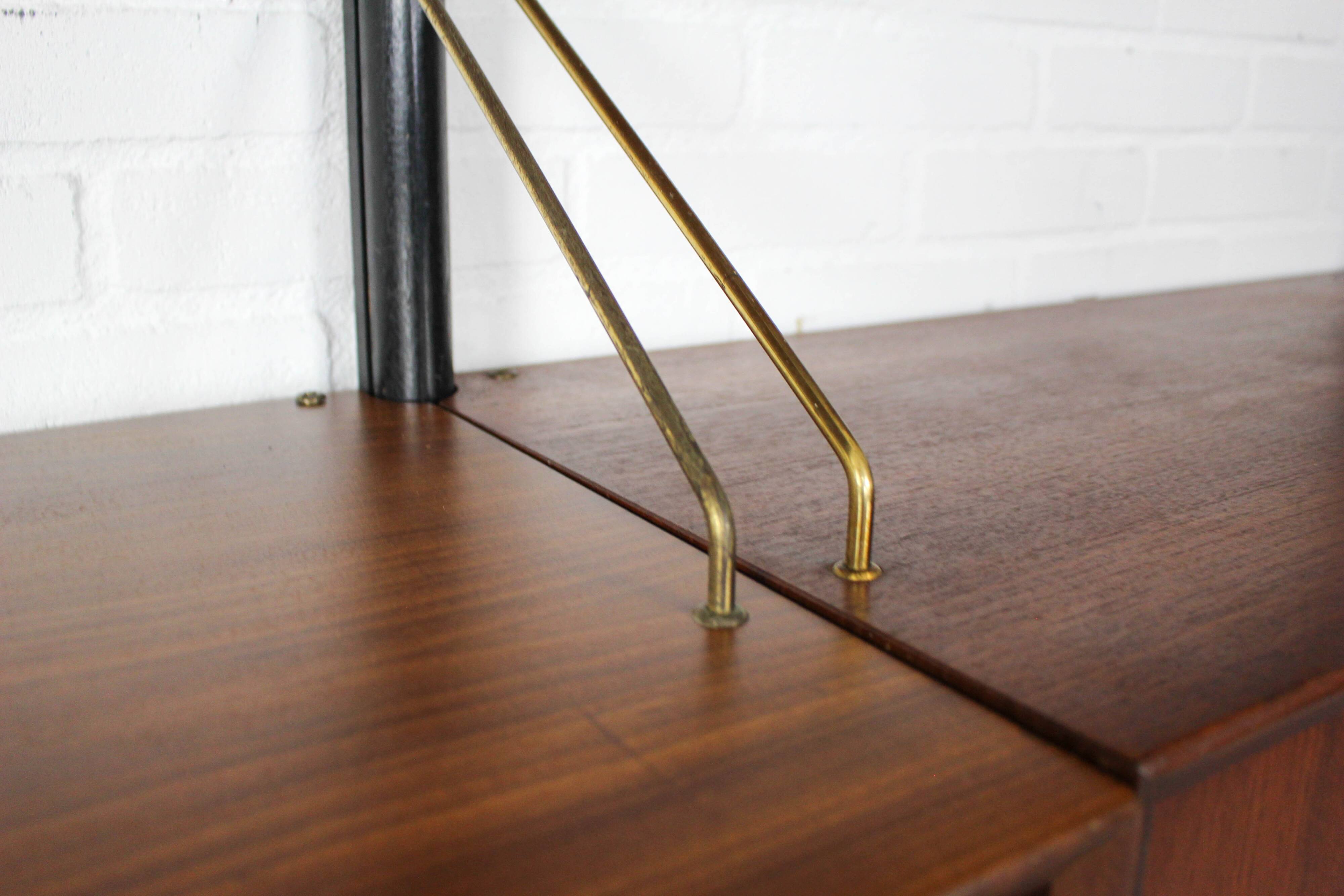 Teak Modular Wall System by Louis van Teeffelen for WéBé, 1955