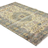Anatolian handmade vintage rug 250 cm x 167 cm