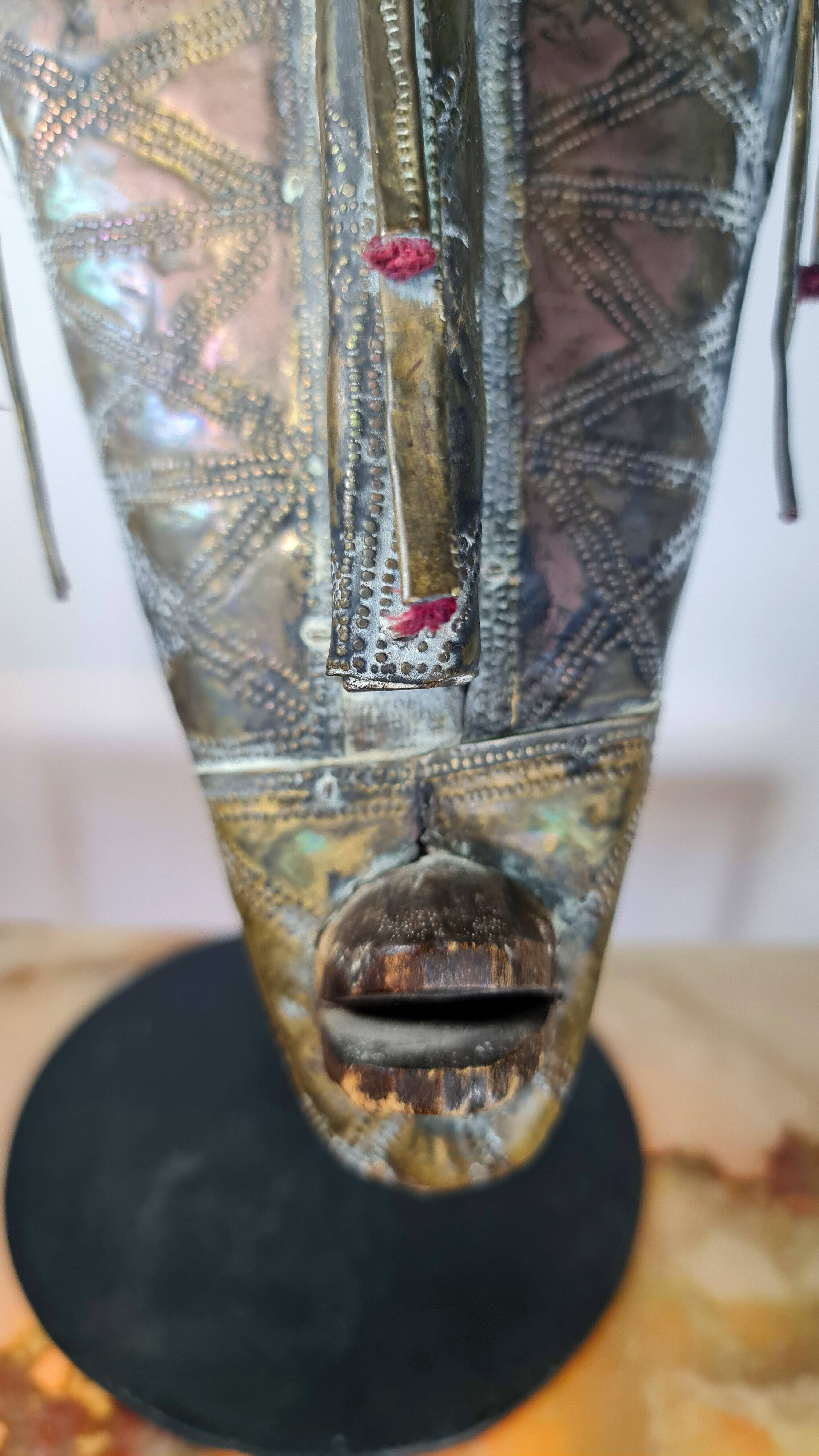 African bambara mask (mali), sold without base
