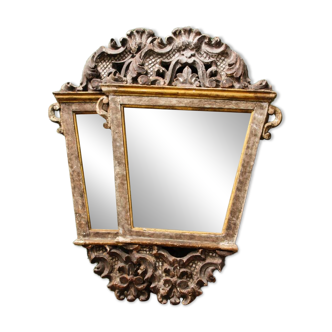 Pair of Regency style carved wooden mirrors