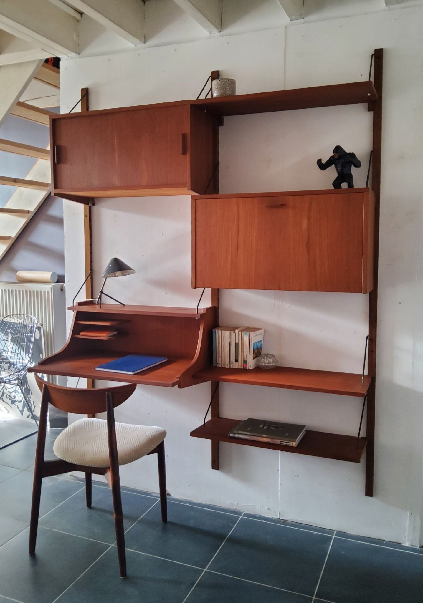Étagère bibliothèque bureau murale amovible scandinave