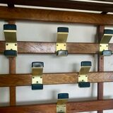 Vintage wall coat rack hooks circa