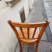 Vintage wooden bistro chair