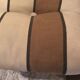 Vintage fireside chair and pouf circa 1980