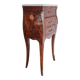 Antique bedside table in rosewood marquetry, Louis XV style