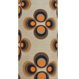 Apollo Brown Clover Lampshade H75 D30 - fabric 70s