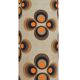 Apollo Brown Clover Lampshade H75 D30 - fabric 70s