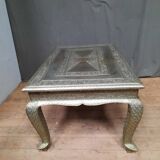 Metal-plated coffee table