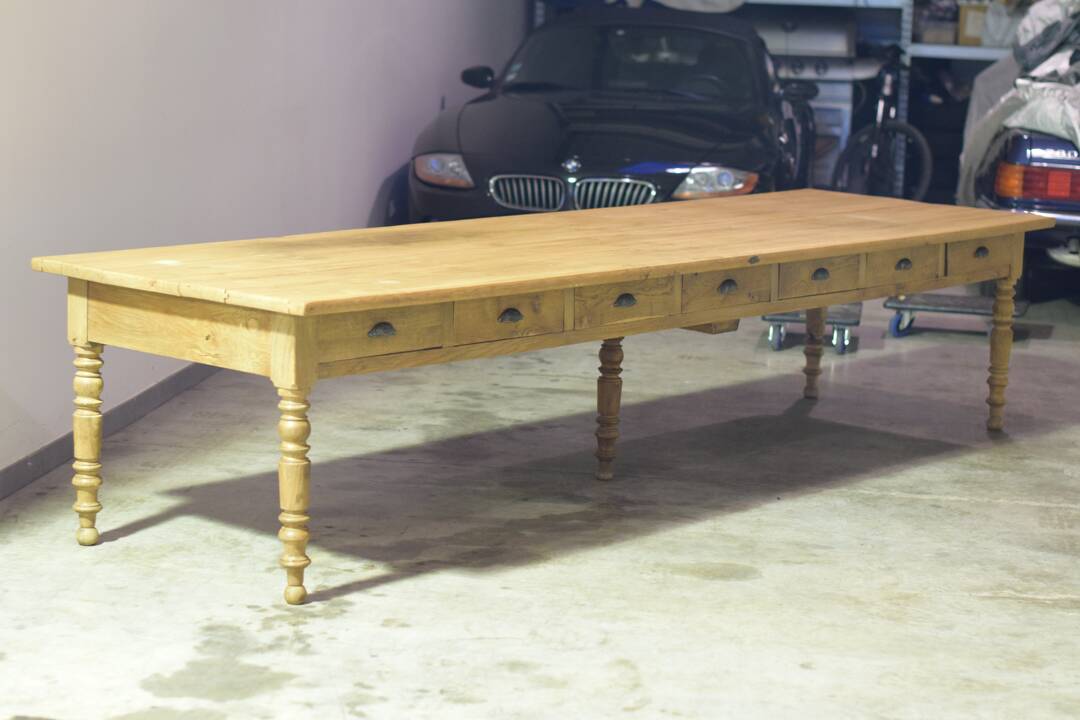 XXL oak trimmings table 1950