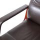 Paire de fauteuils visiteurs en cuir par Eugen Schmidt