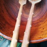 Rosewood salad and cutlery