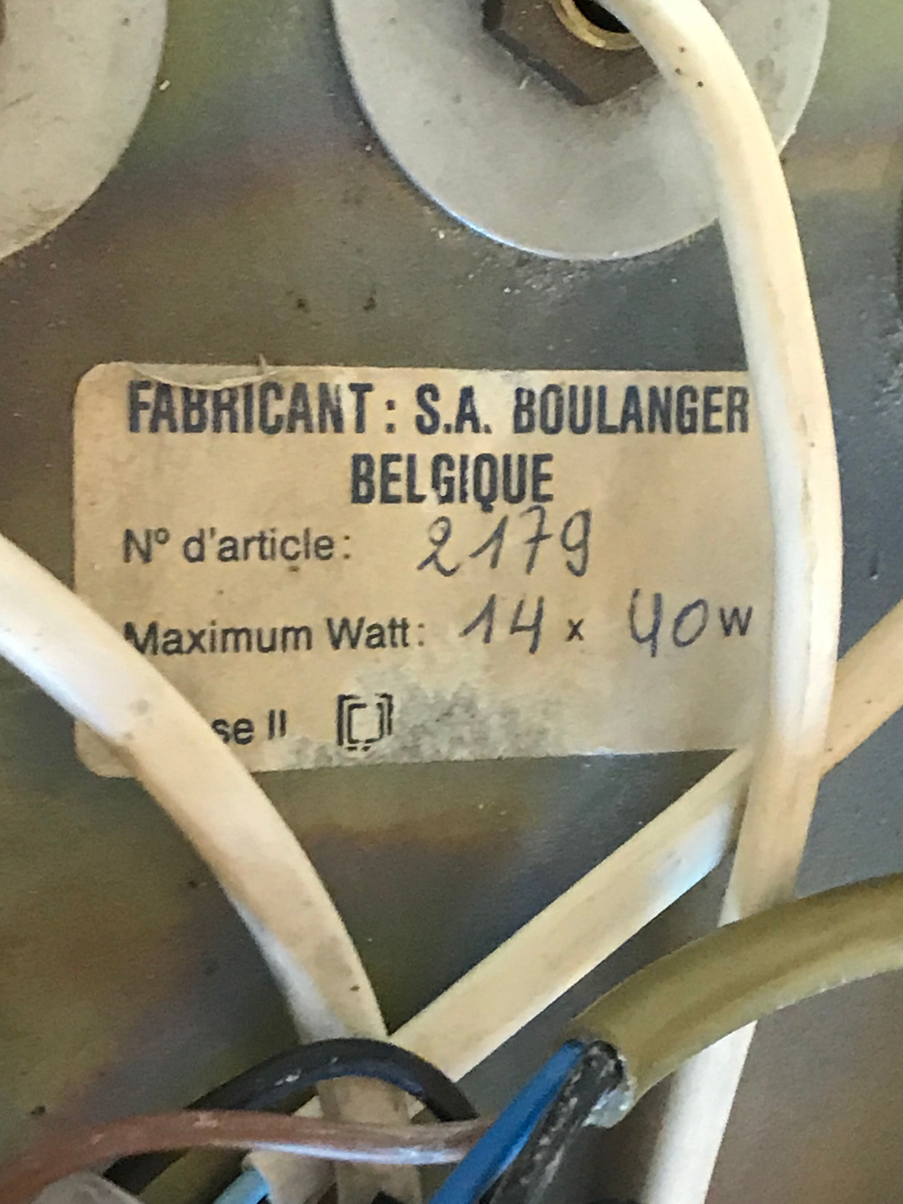 Chandelier 14 branches brass Sciolari House 1960