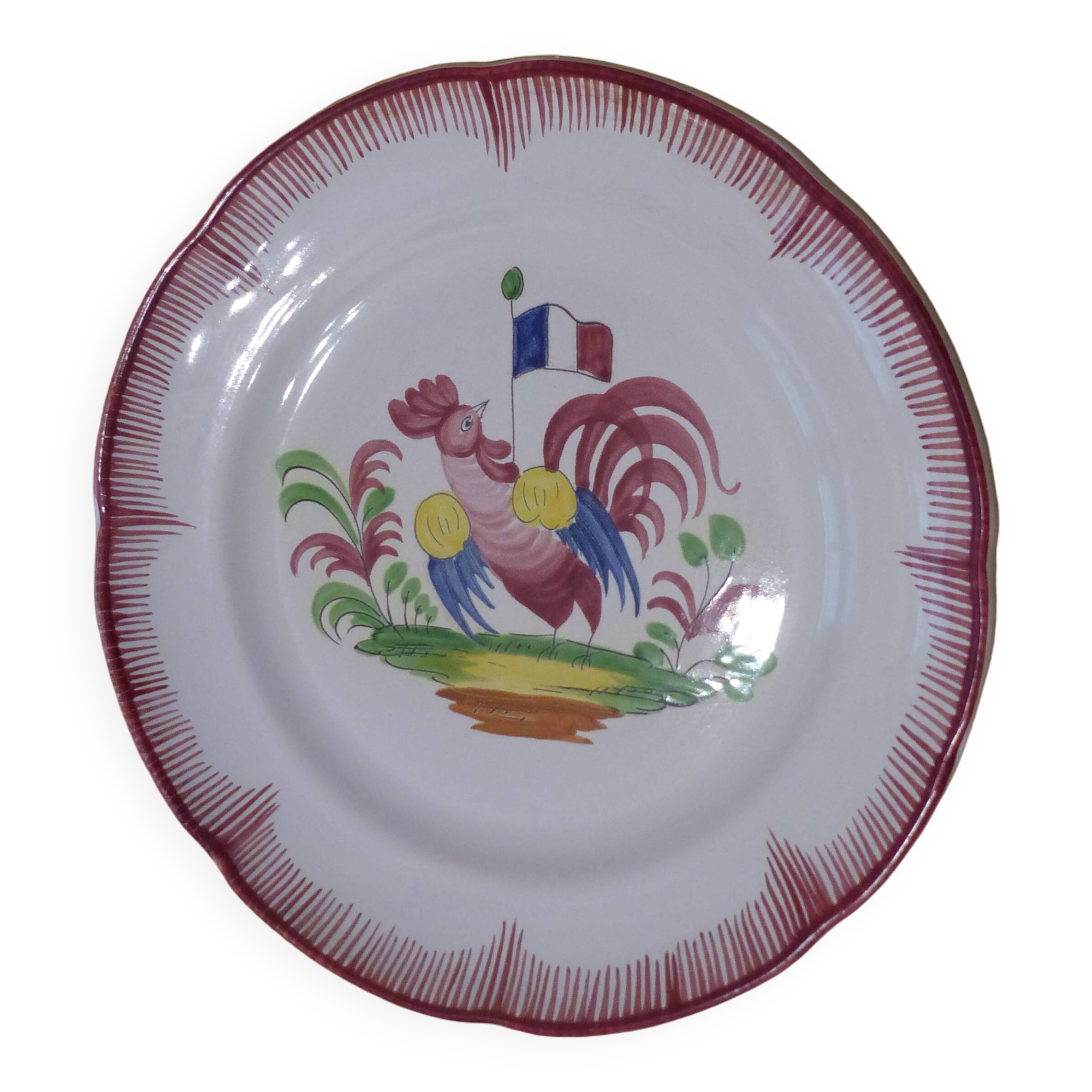 Strasbourg earthenware plate