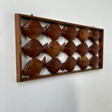 Old teak frame "fish" Scandinavian design of the 60s vintage decoration
