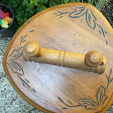 Coat rack two vintage hooks