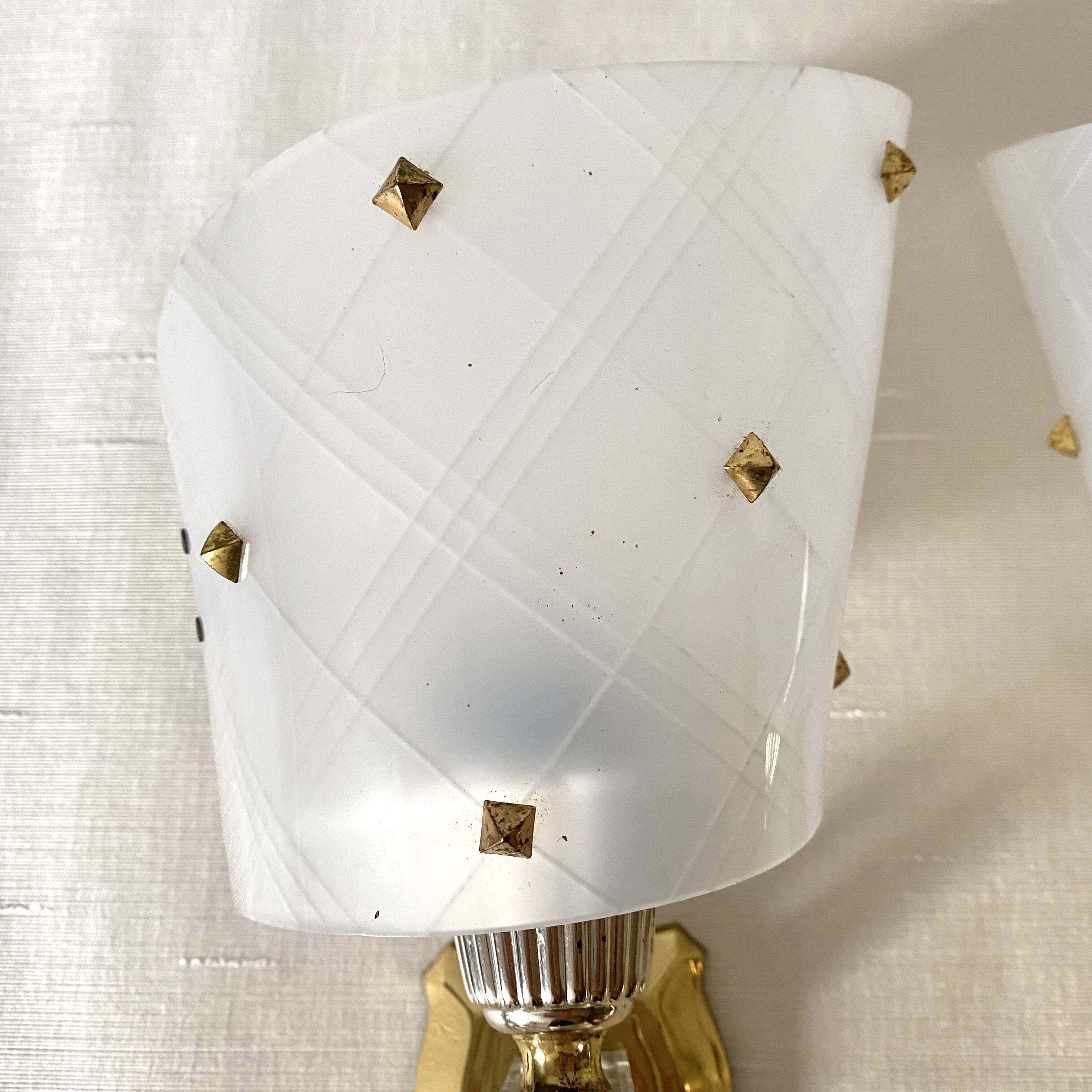 Pair of 60s wall lights