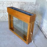 illuminated planter display case from the 1950s