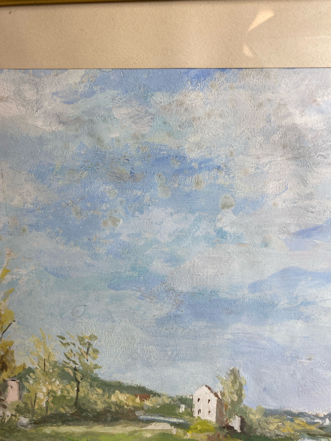 Painting, landscape, gouache by Jeanne Philippar-Quinet