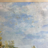 Painting, landscape, gouache by Jeanne Philippar-Quinet