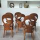 Ensemble table de ferme et 6 chaises Mouettes de Baumann