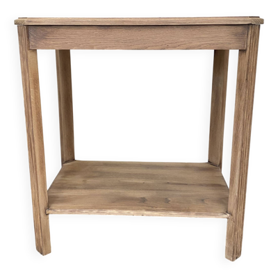 Table d’appoint, console en chêne massif