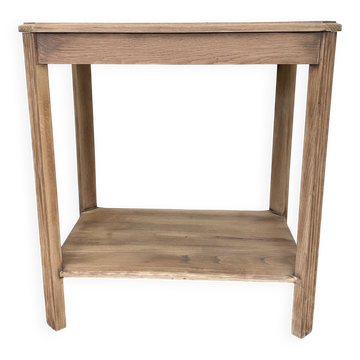 Table d’appoint, console en chêne massif