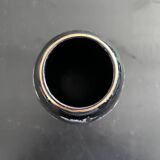 Black, white and gold art deco vase