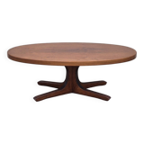 Baumann oval coffee table in teak 1950s vintage