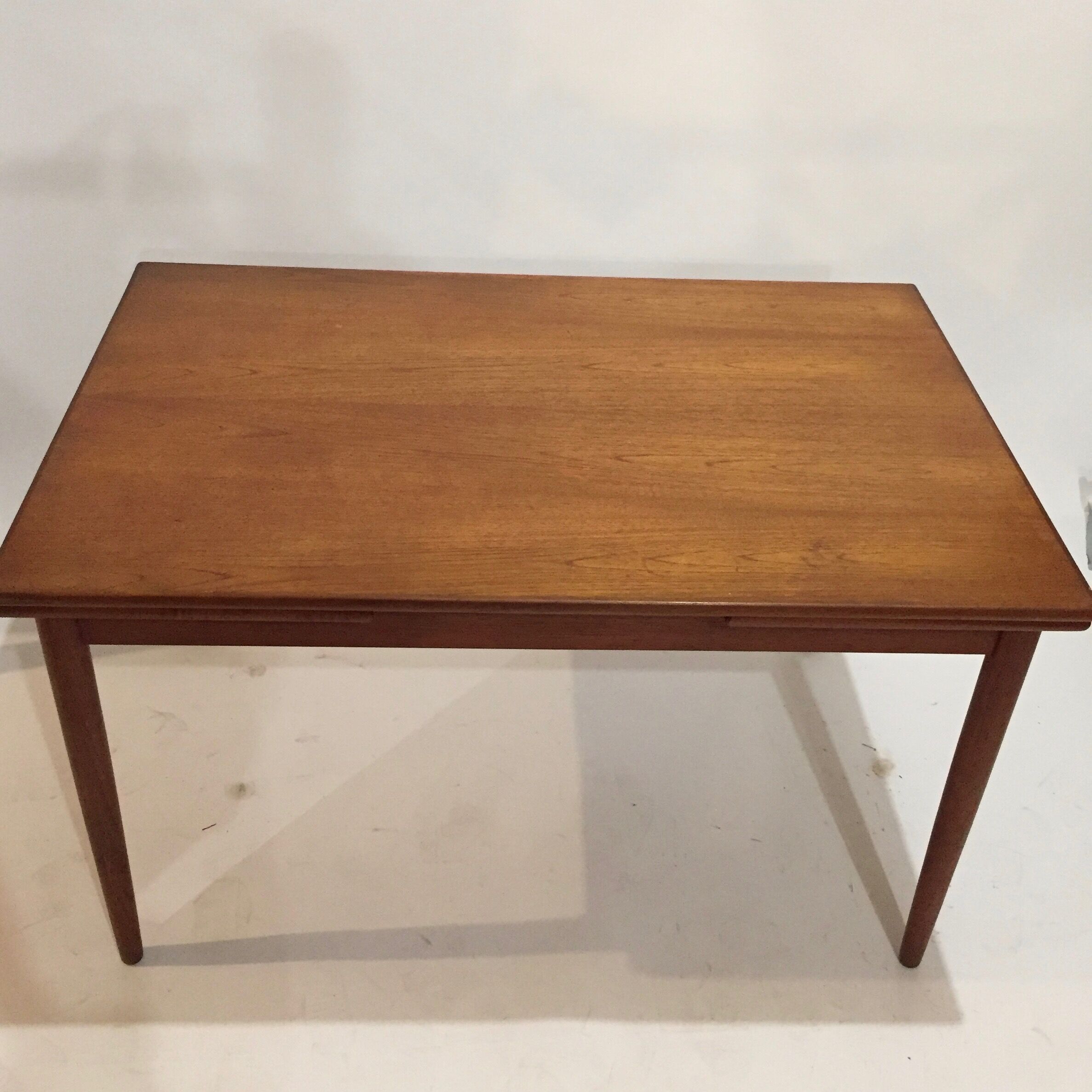 Danish dining table with extension cords