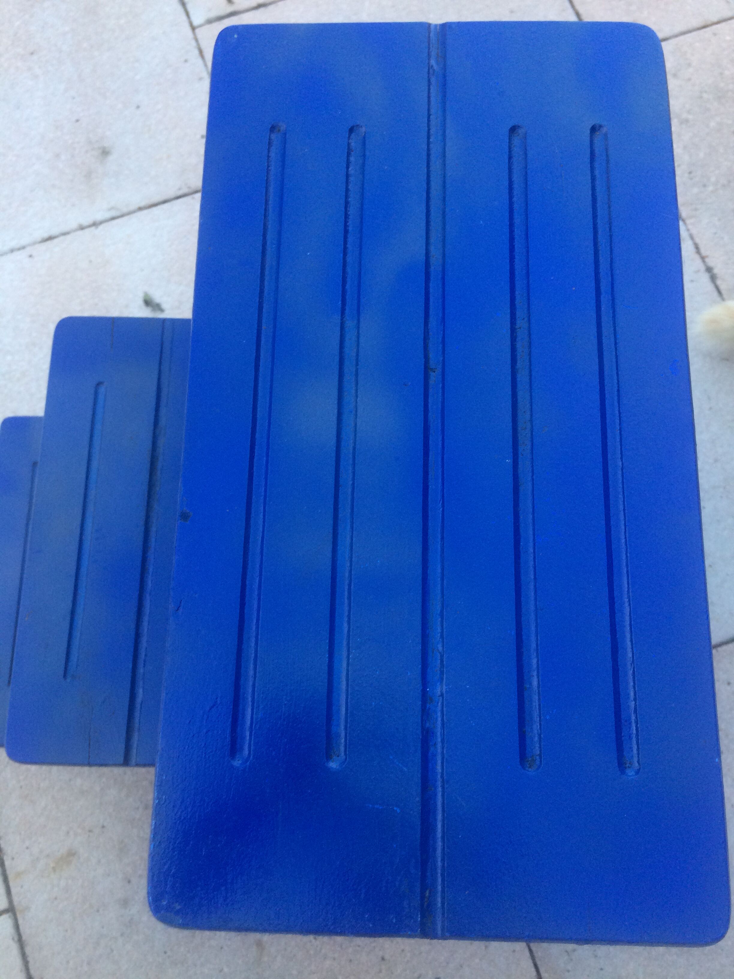 Foldable stepladder in small shelf