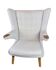 Teddy chair - Model AP 19 - Light grey Hallingdal fabric - Teak nails - Hans J. Wegner - P.P Møbler