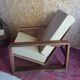 Paire de fauteuils modernistes palissandre de Rio à crémaillère