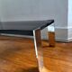 Italian rectangular coffee table in smoked glass vintage 1970