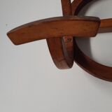 Wooden wall coat holder